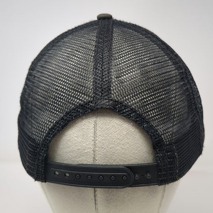 Tecnu Outdoor Solutions Trucker Hat Black One Size Mesh Snapback Mountain Patch
