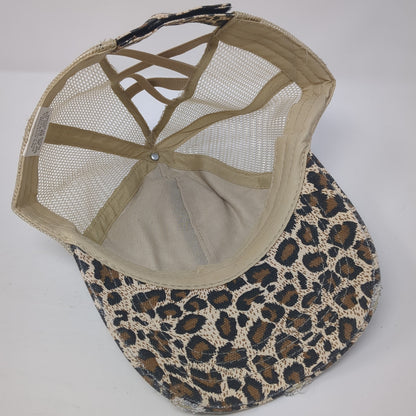 Smooth As Tennessee Whiskey Sweet Strawberry Wine Trucker Hat Multi OS Leopard