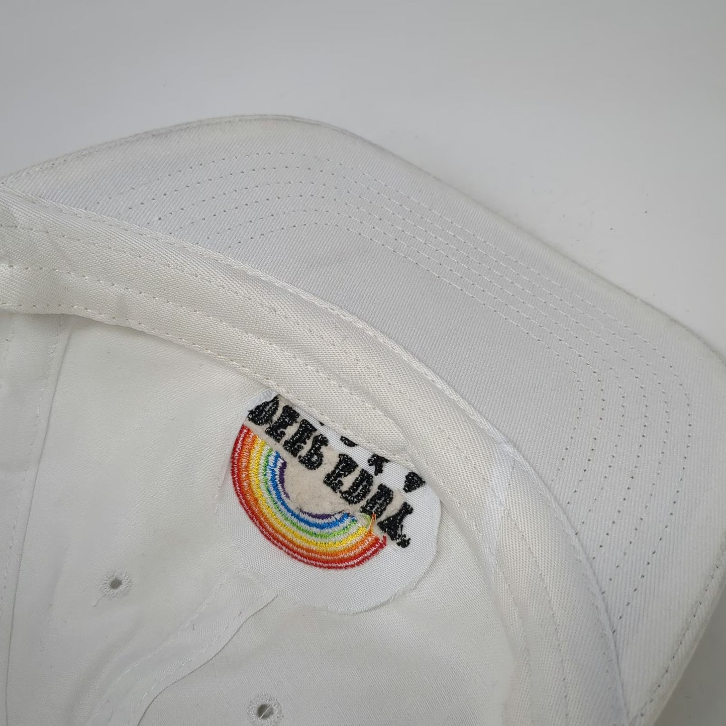 Deep Eddy Vodka Baseball Cap White One Size Rainbow Pride Flag Hat Adjustable
