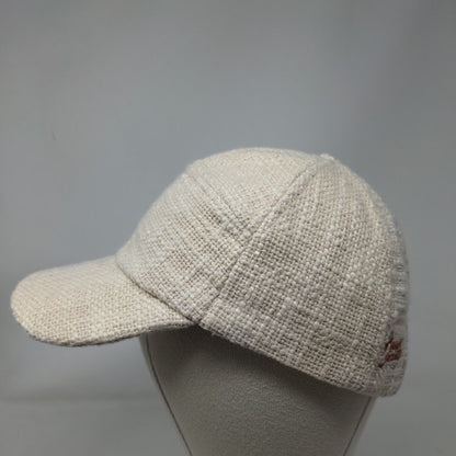 Amuse Society Tweed Stretch Strapback Hat Tan OSFM Solid 6 Panel