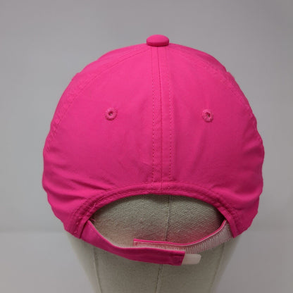 PUMA Strapback Hat Pink One Size Adjustable Embroidered Vented Holes Polyester