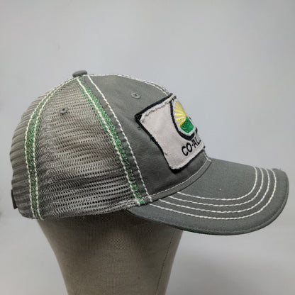 Co-Alliance Men's Strapback Hat Gray size OSFA Embroidered Logo Cotton Blend