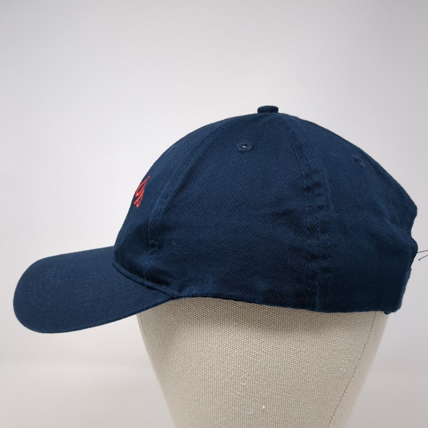 Shut Up And Fish Strapback Hat Blue OSFA Embroidered Port & Company