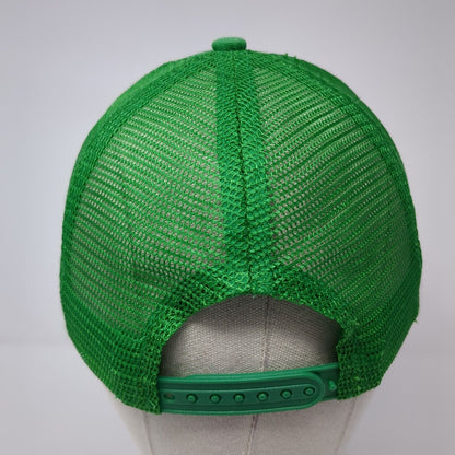 Reclaim Idaho Snapback Mesh Back Trucker Hat Green One Size Embroidered