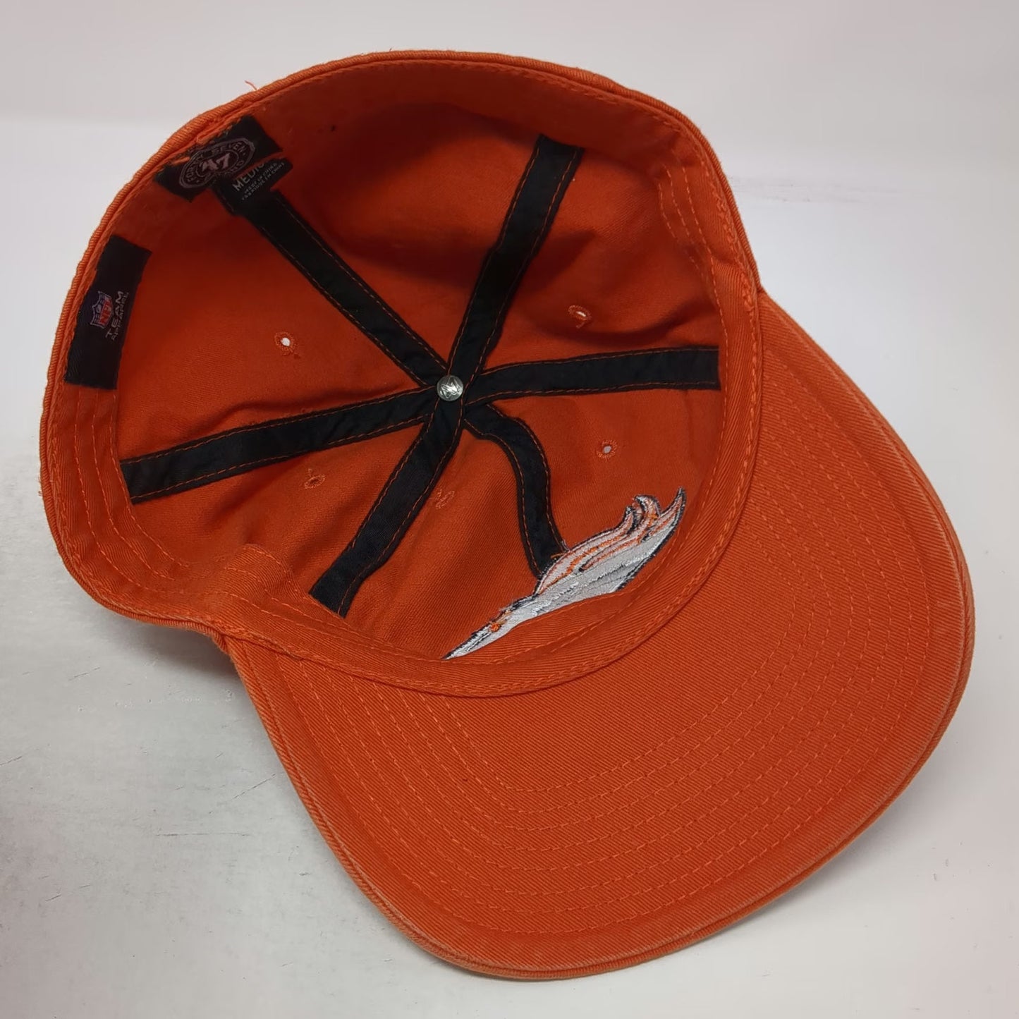 Denver Broncos NFL '47 Baseball Cap Orange M Relaxed Fit Franchise Cotton Hat