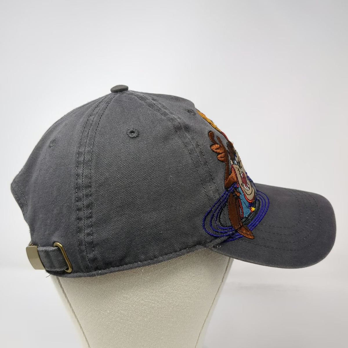 Dumbgood Baseball Cap Gray One Size Tune Squad Taz Space Jam Slideback Hat