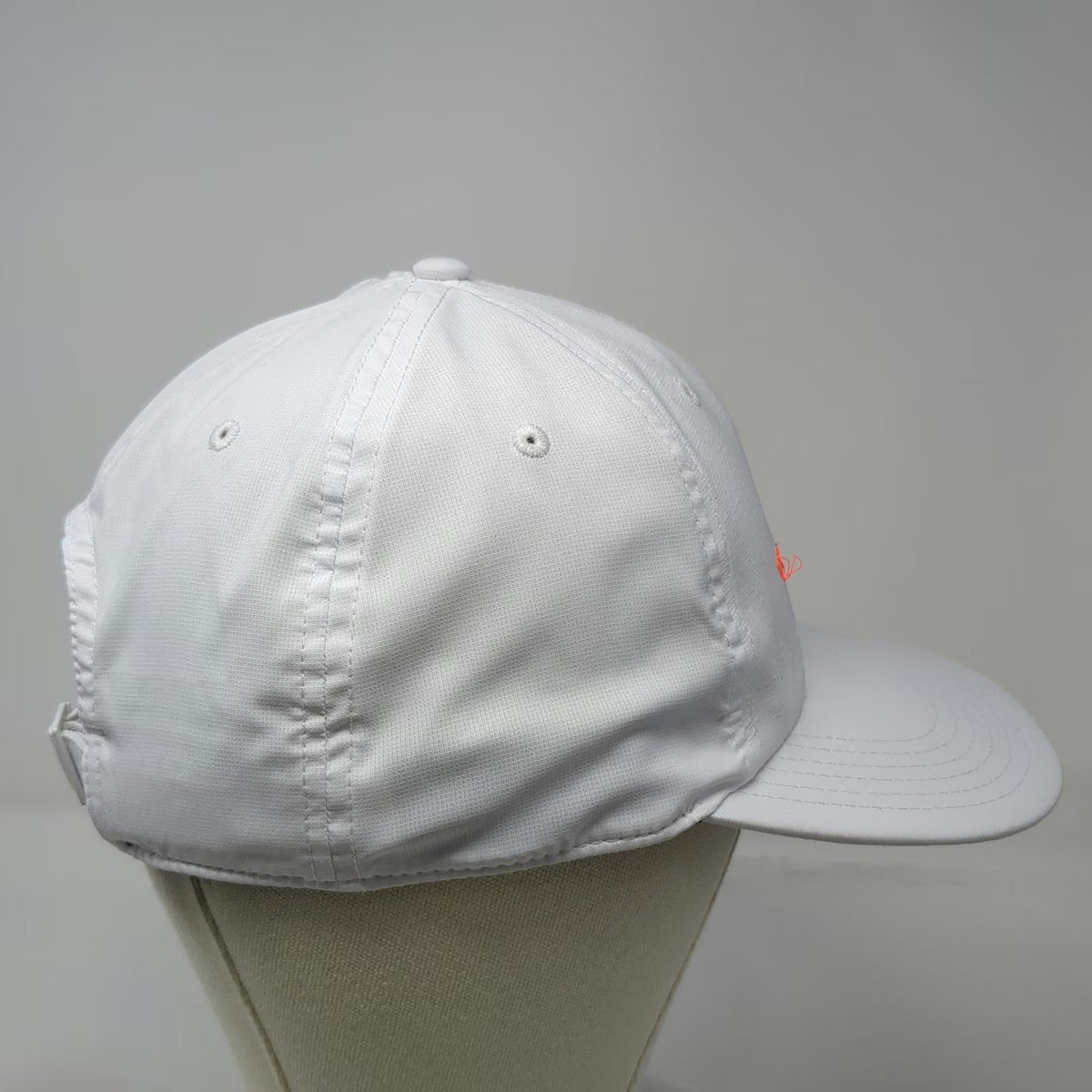 Birddogs Baseball Cap Hat White One Size Performance Stretch Blue Orange Logo