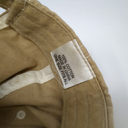 Greg Norman Baseball Cap Beige One Size Shark Logo Cotton Contrast Stitching Hat