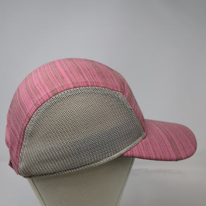 Pistil 5 Panel Pink One Size Mesh Back Strapback Hat Embroidered Logo