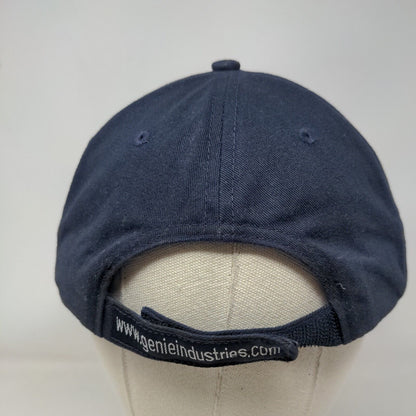 Genie A Terex Company Strapback Hat Blue One Size Embroidered 6 Panel
