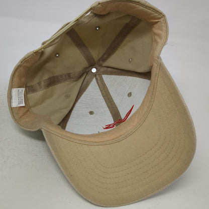 Yaesu Snapback Beige One Size Embroidered Logo Radio Amateur Ham Adjustable Hat