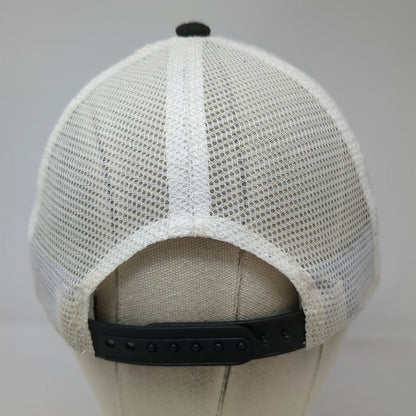 Adidas Trucker Hat Black One Size Stay Positive SP NJ Logo Snapback Mesh Hat