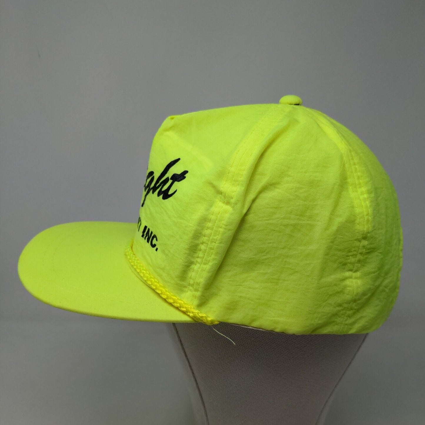 AmaPro Men's Snapback Hat Neon Green OSFA Graphic Bright Equipment Logo Vintage