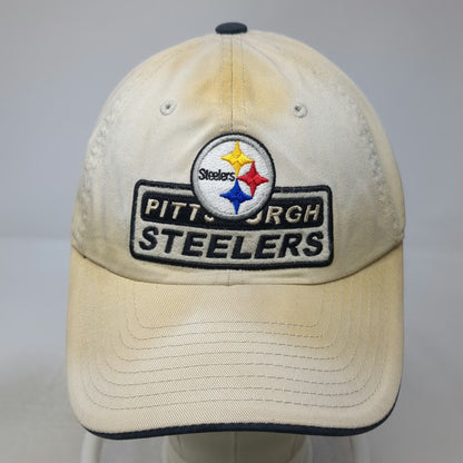 NFL Pittsburgh Steelers Cap Beige One Size Slideback Logo Cotton Patch Hat