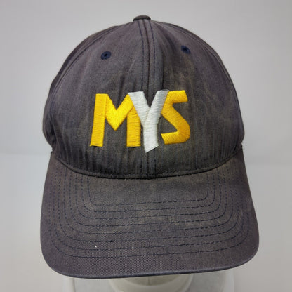 MYS Fitted Hat Blue 7 3/8-8 Stretch Solid Embroidered Pacific Headwear