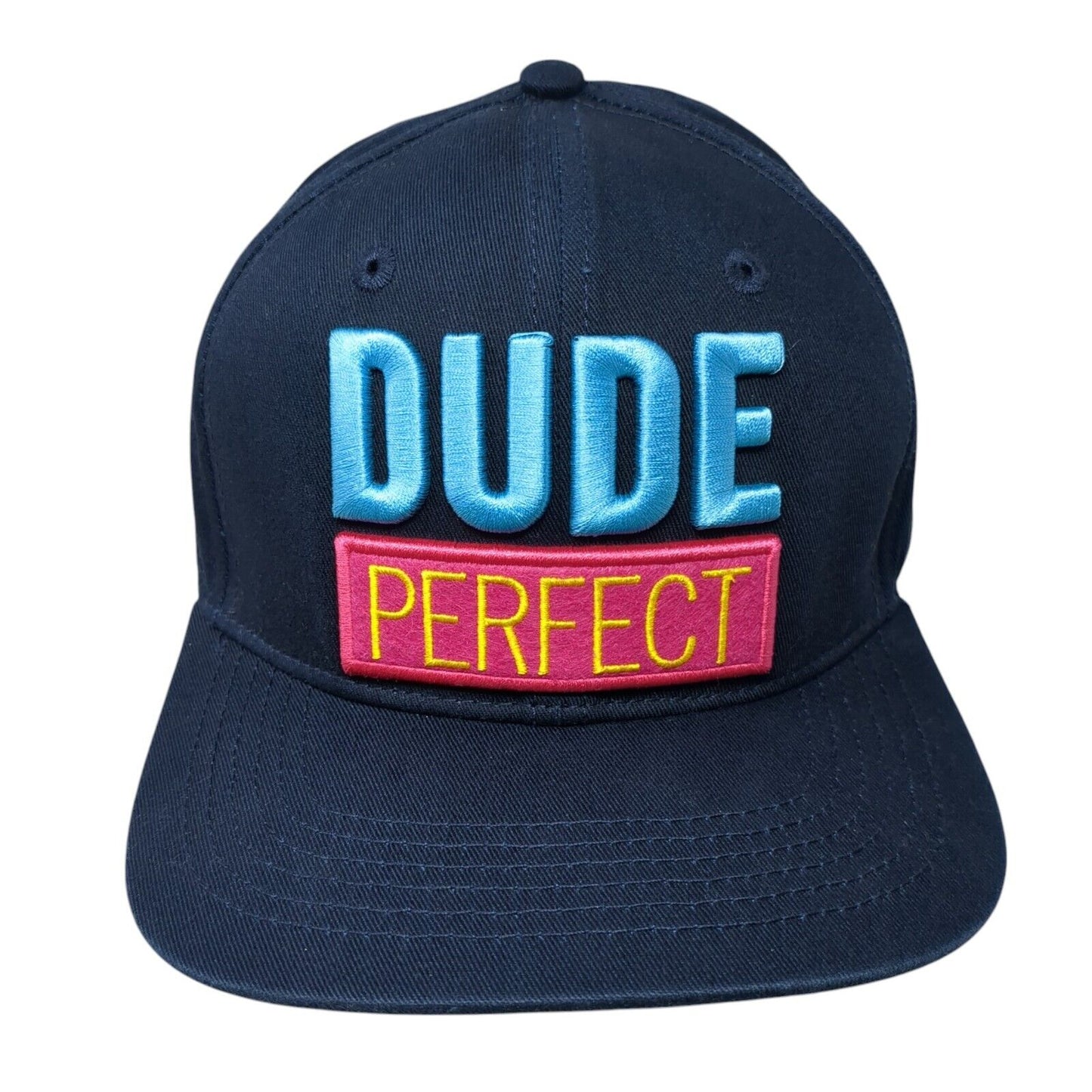Dude Perfect Snapback Hat Blue One Size Adjustable Panda Monium Tour