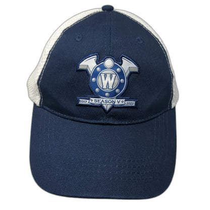 Global Alexander Trucker Hat Blue One Size Railers HC Season V Mesh Snapback