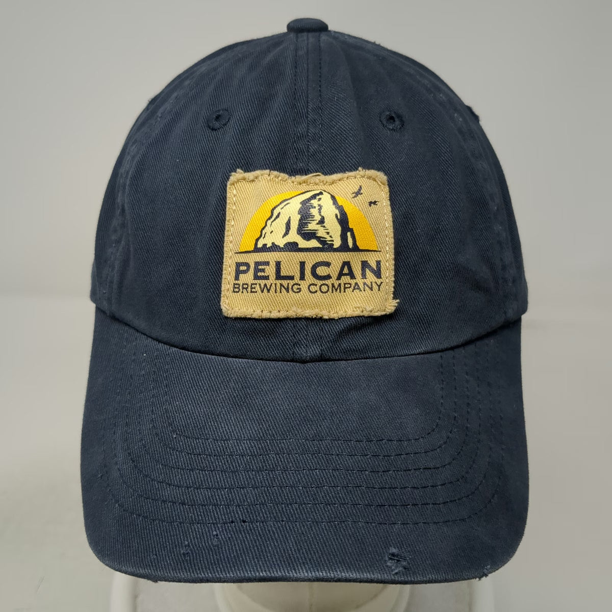 Pelican Brewing Company Baseball Cap Blue One Size Oregon Coast Slideback Hat