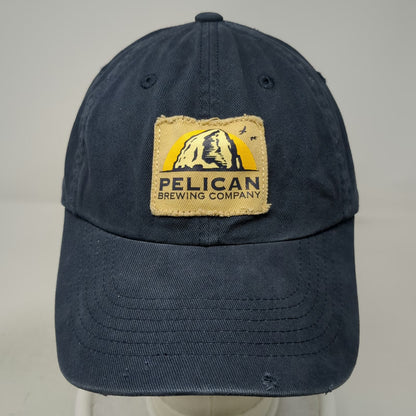 Pelican Brewing Company Baseball Cap Blue One Size Oregon Coast Slideback Hat