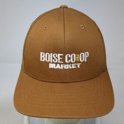 Carhartt Trucker Hat Brown One Size Boise Co-op Market Snapback Mesh Back