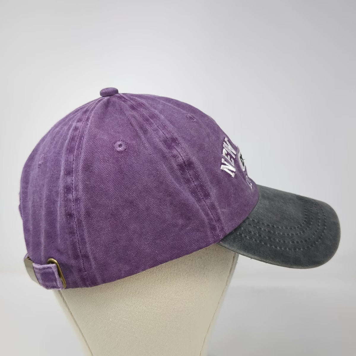 Crazy Apparel Baseball Cap Purple One Size New Orleans Louisiana Est 1718 Hat