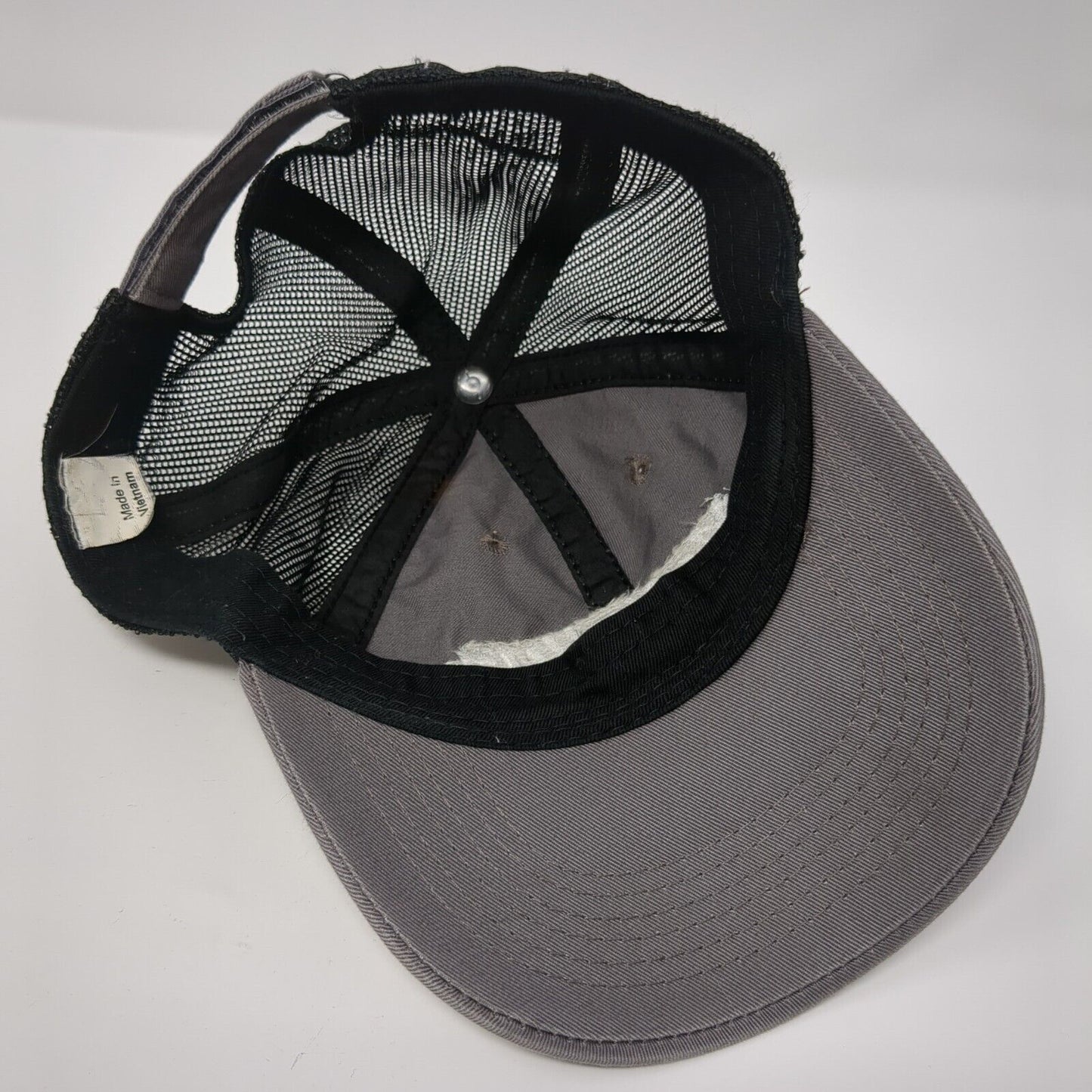 McNeilus Strapback Trucker Hat Gray One Size Adjustable 6 Panel Mesh Back