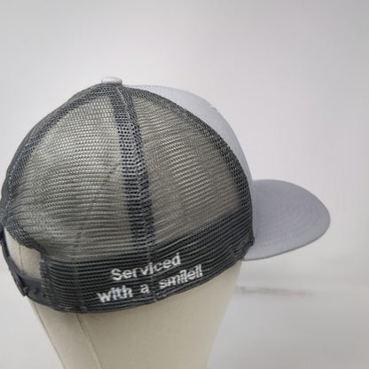 New Era Trucker Hat Gray OSFM 9FIFTY EV Enlightened Views Mesh Snapback Serviced