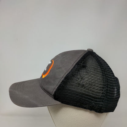 TEC Snapback Mesh Back Trucker Hat Gray One Size Colorblock 6 Panel