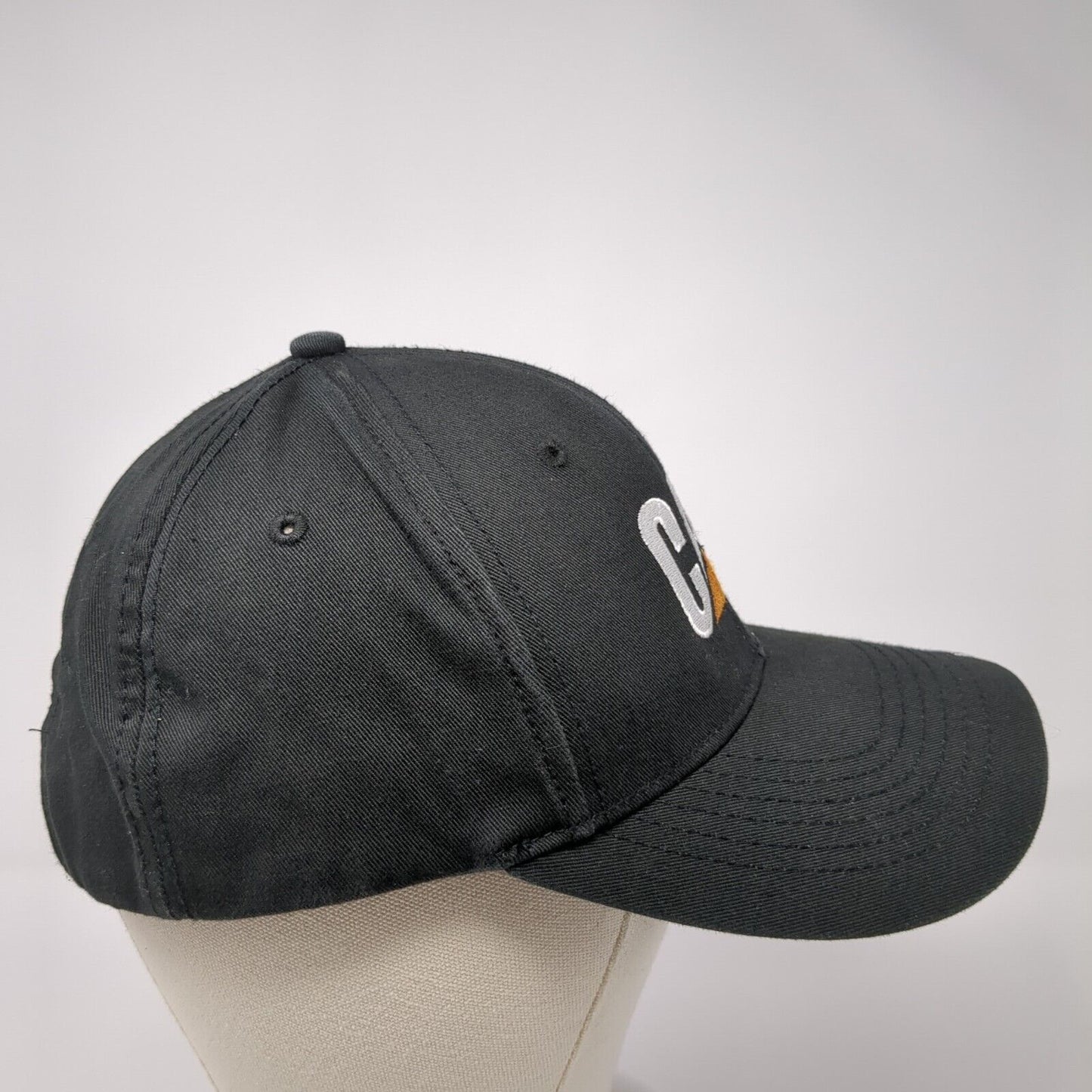 CAT Western States Equipment Black OS Adjustable Embroidered 6 Panel Cotton
