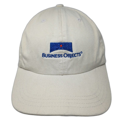 Sportcap Business Objects Beige OSFM Baseball Cap Slideback Hat Corporate Logo