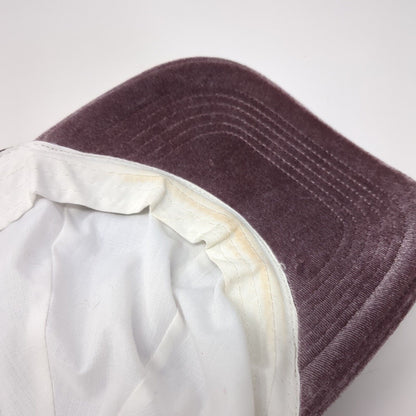 Unbranded Slideback Hat Purple One Size Solid Adjustable Velvet Blank