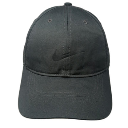 Nike Baseball Cap Gray One Size Adjustable Dri-FIT Swoosh Embroidered Hat