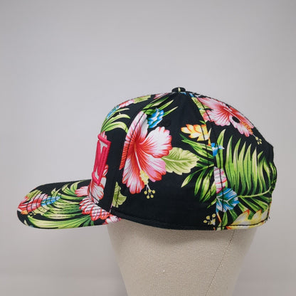 Trixin Snapback Hat Multicolor One Size Adjustable Embroidered Floral Print Otto