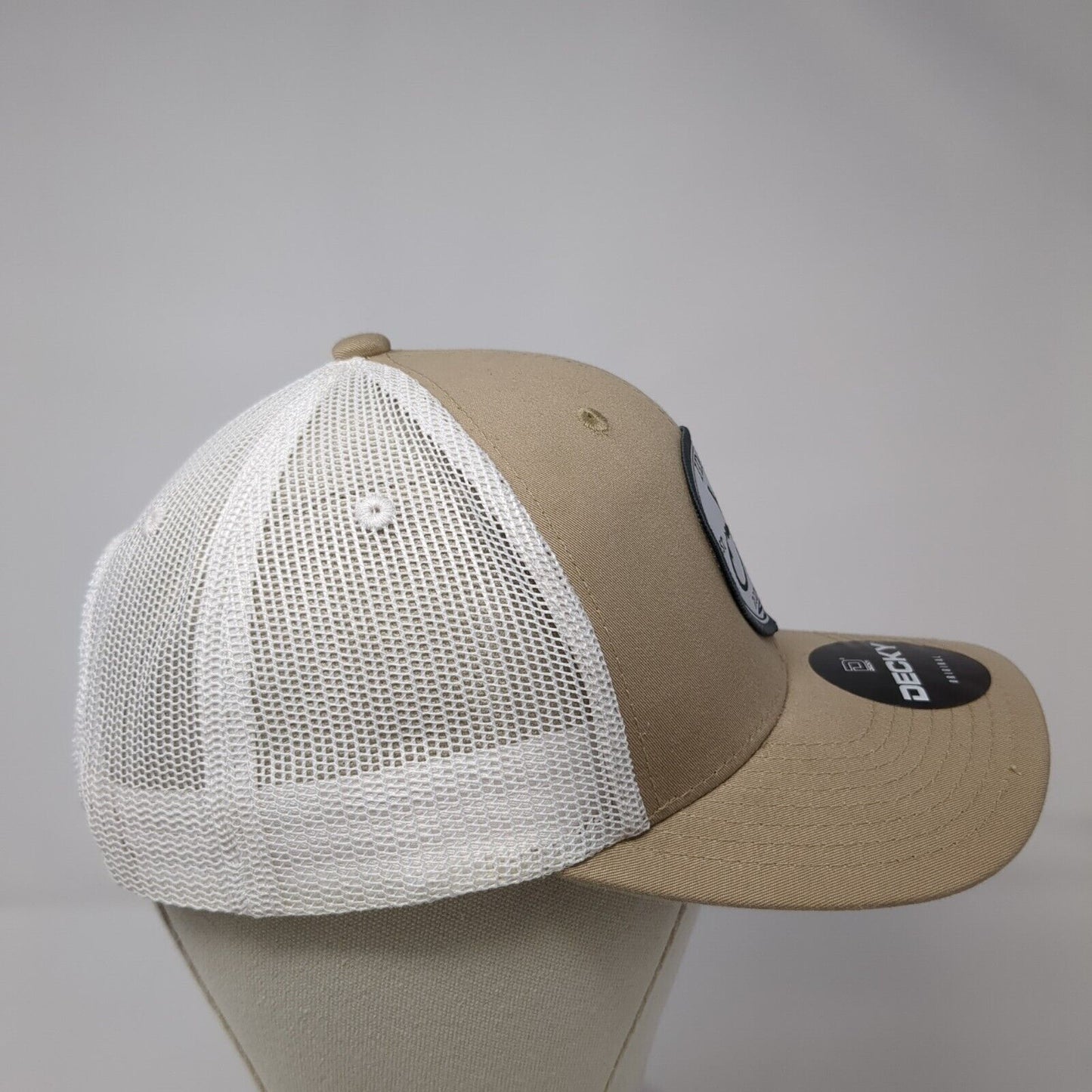 Idaho Rod & Reel Est. 2021 Snapback Trucker Hat Tan OS Adjustable W/Tags Decky