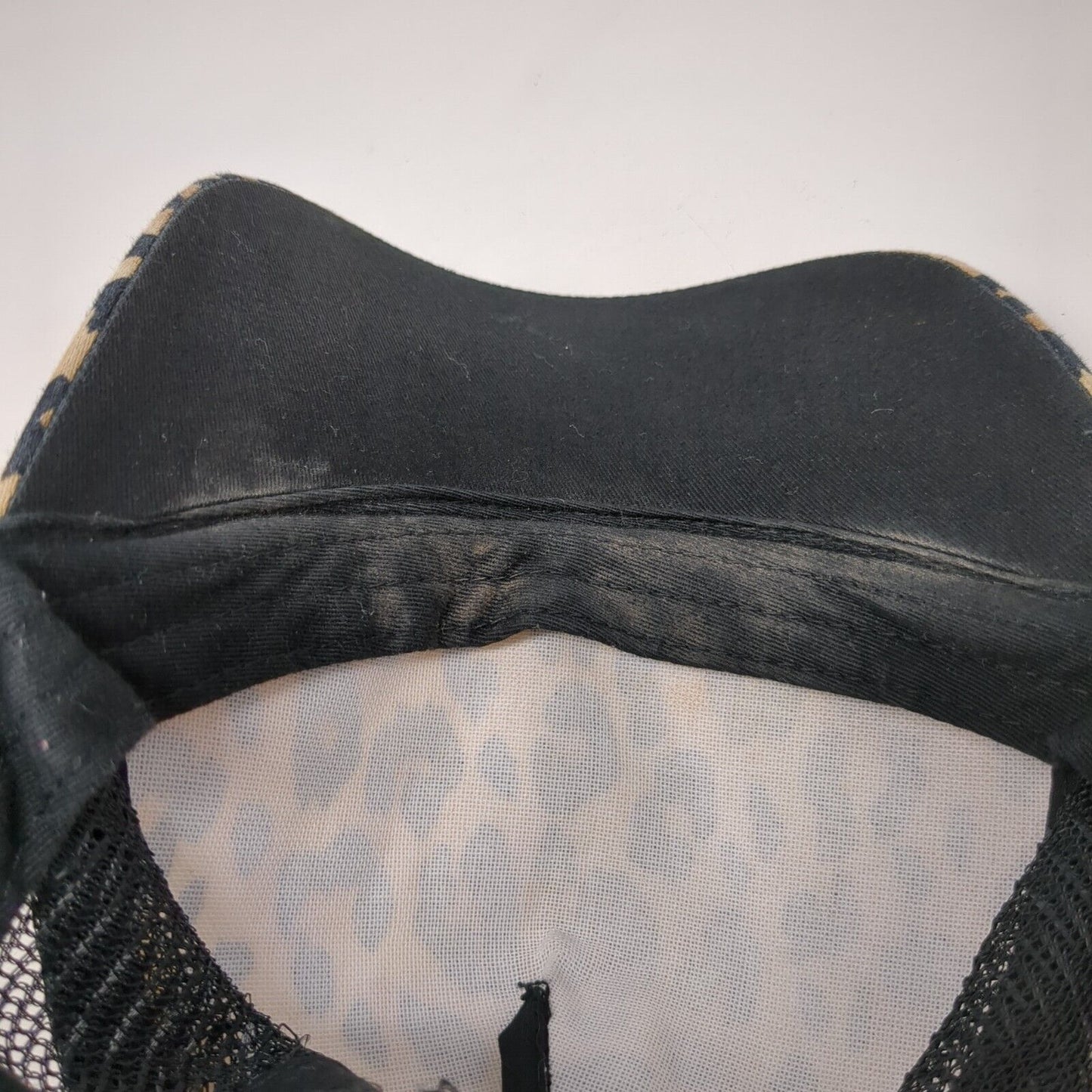 Leopard Snapback Mesh Back Trucker Hat Multi One Size Animal Print HG