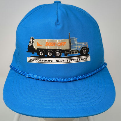 Mohr's 5 Panel Blue One Size Rope Snapback Dust-Off Industrial Truck Logo Hat