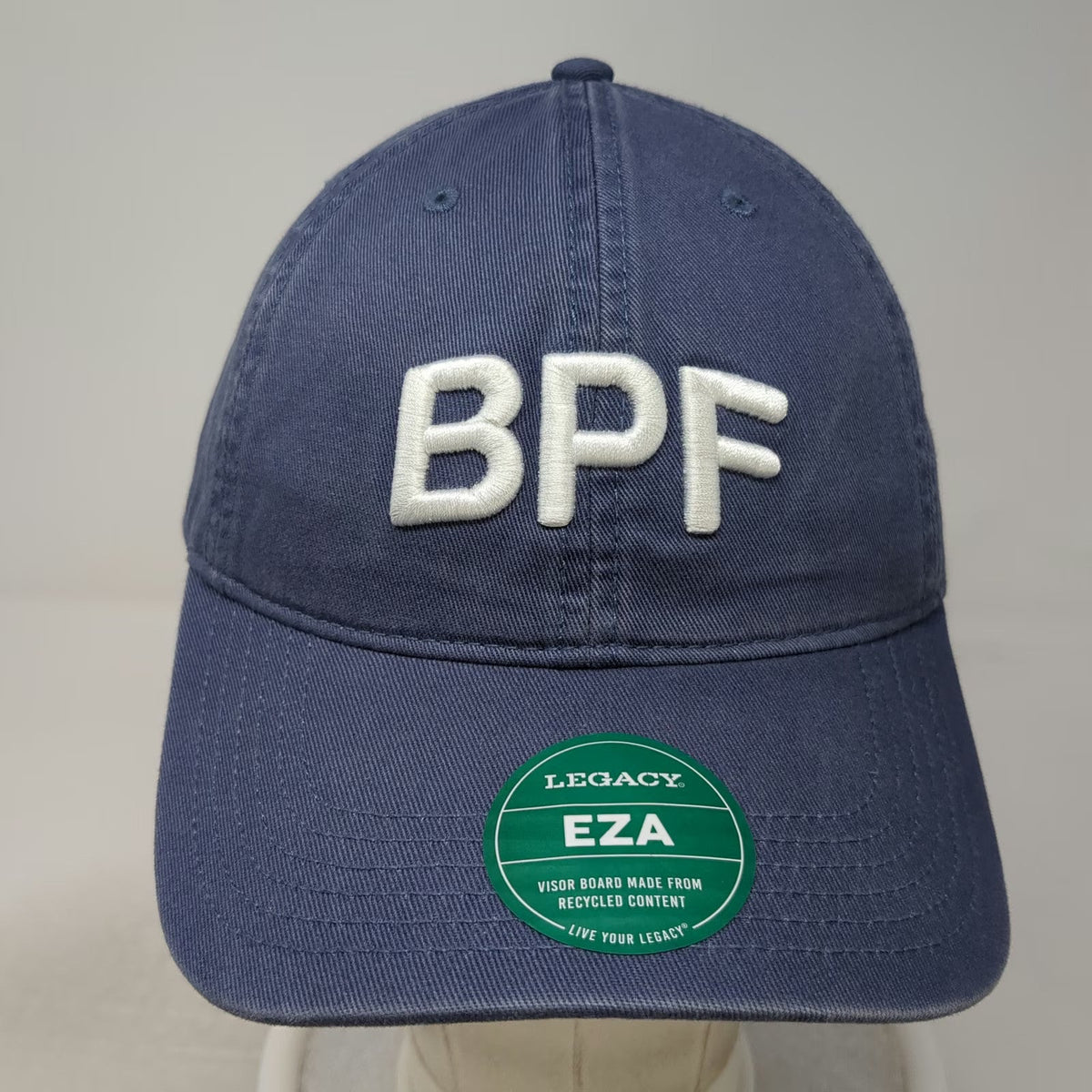 Legacy Baseball Cap Blue One Size BPF Beach Plum Farm Slideback Cotton Hat