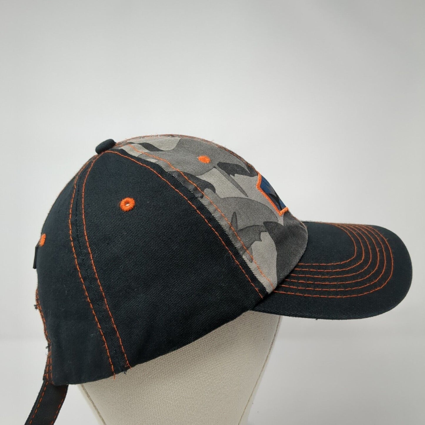 Crazy Shirts Strapback Hat Camouflage One Size Adjustable Shark Patch