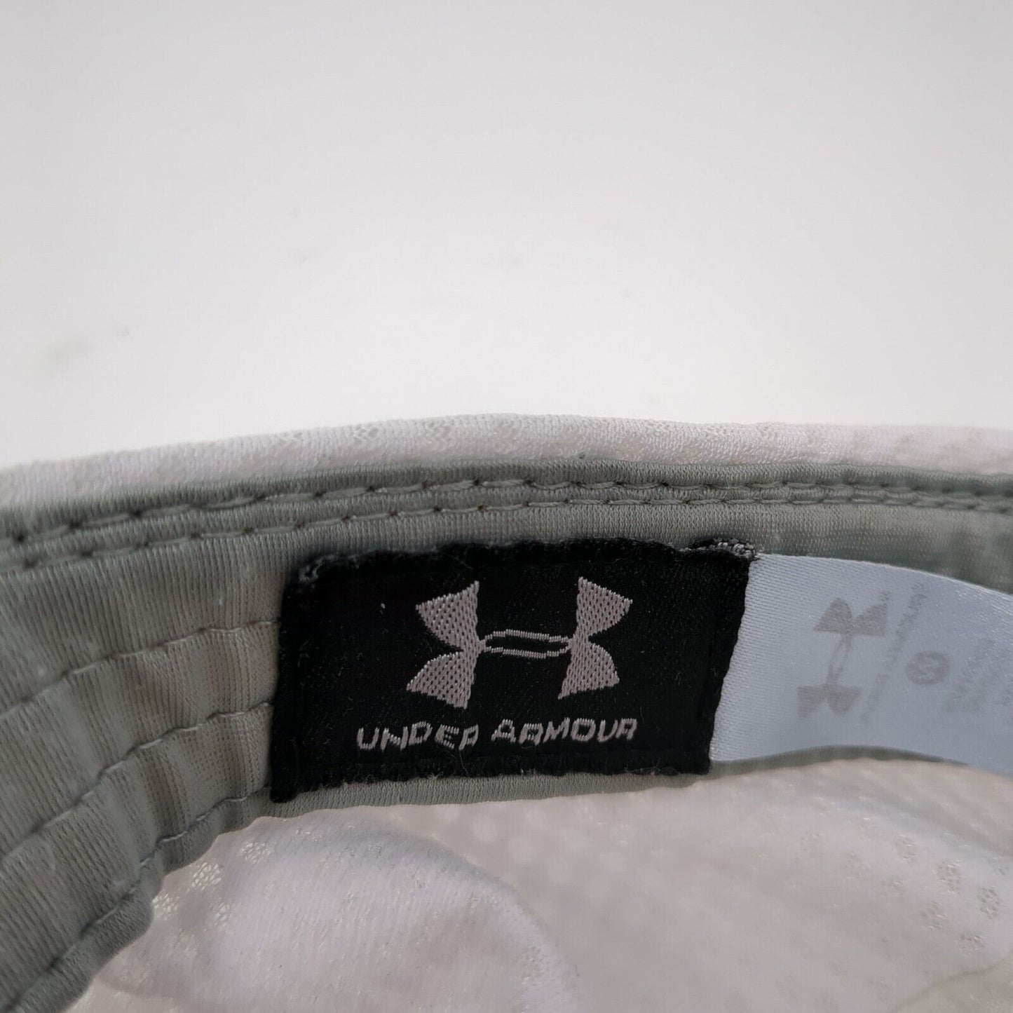 Under Armour Strapback 5 Panel Cap White OS Adjustable Breathable Embroidered