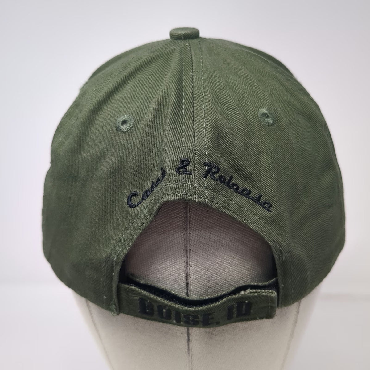 Buck's Bags Baseball Cap Green OSFM Boise Valley Fly Fishers Catch Release Hat