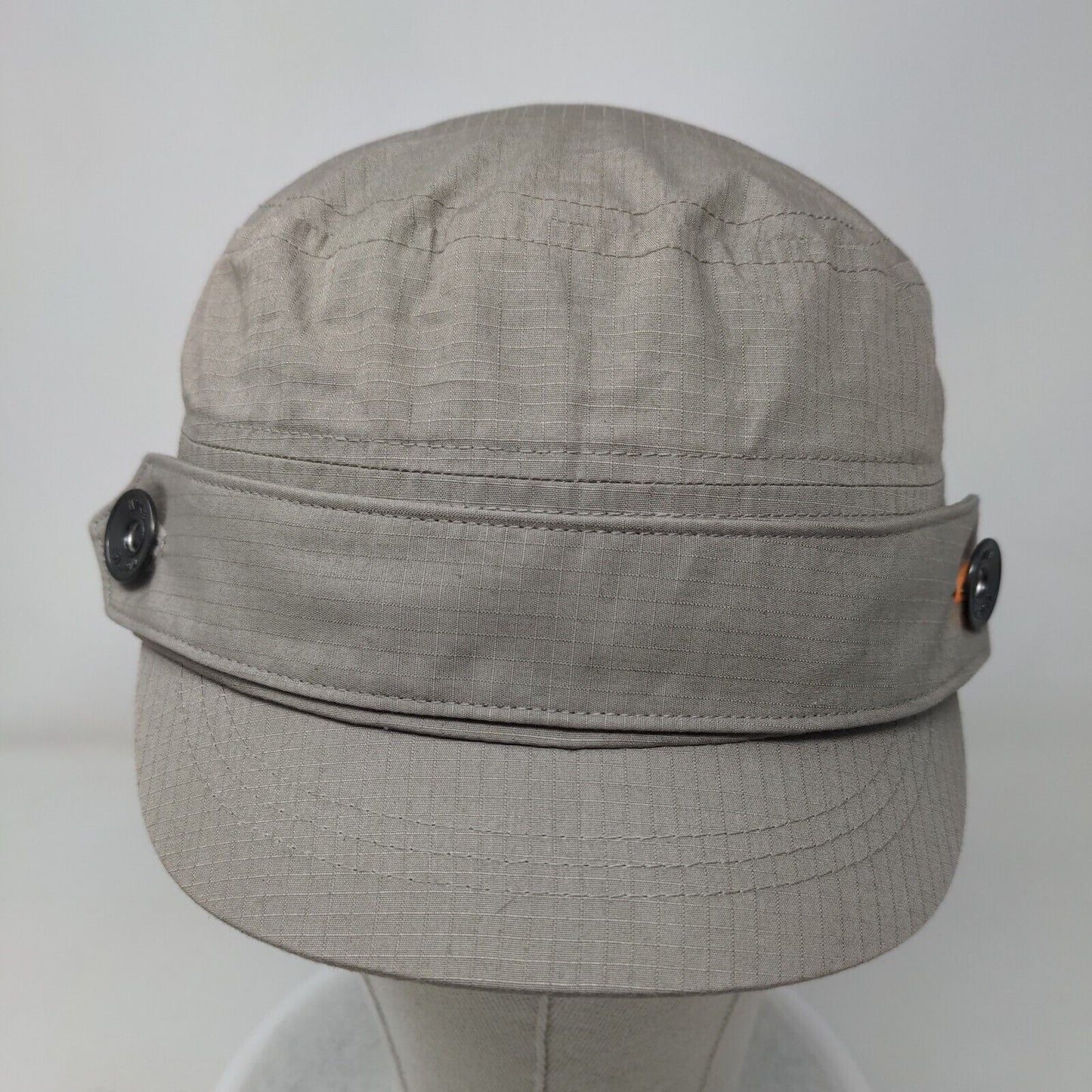 Nike Golf Fitted Cadet Army Cap Hat Tanish-Gray OSFM Embroidered Swoosh