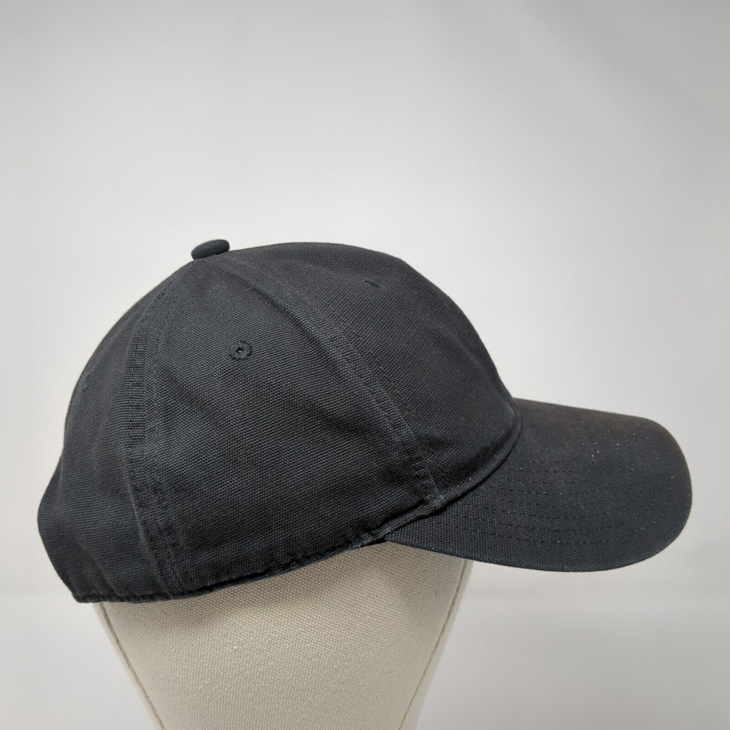 Genuine Dickies Snapback Hat Black One Size Adjustable Vented Holes 6 Panel