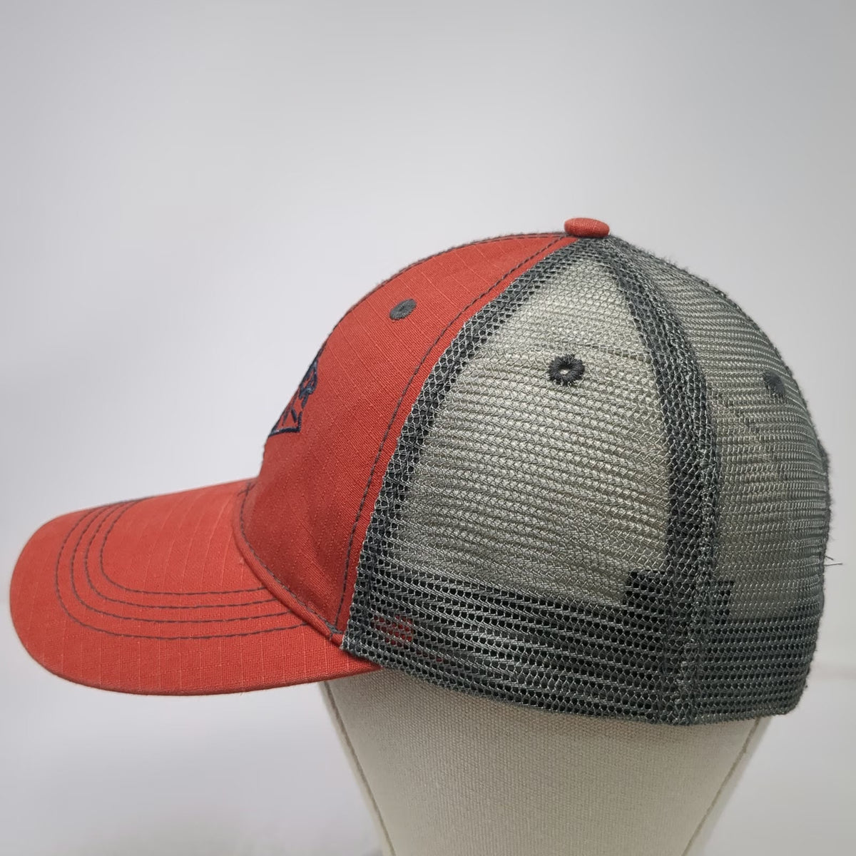 Prairie Mountain Trucker Hat Red One Size Glacier National Park Bear Mesh Back