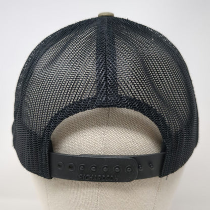 Richardson Trucker Hat Green Black One Size 360 Ranch Boar Mesh Snapback Cap