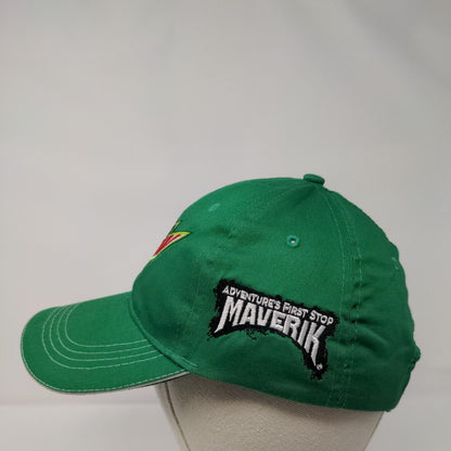 Mountain Dew Adventure's First Stop Maverick Strapback Hat Green OS Embroidered