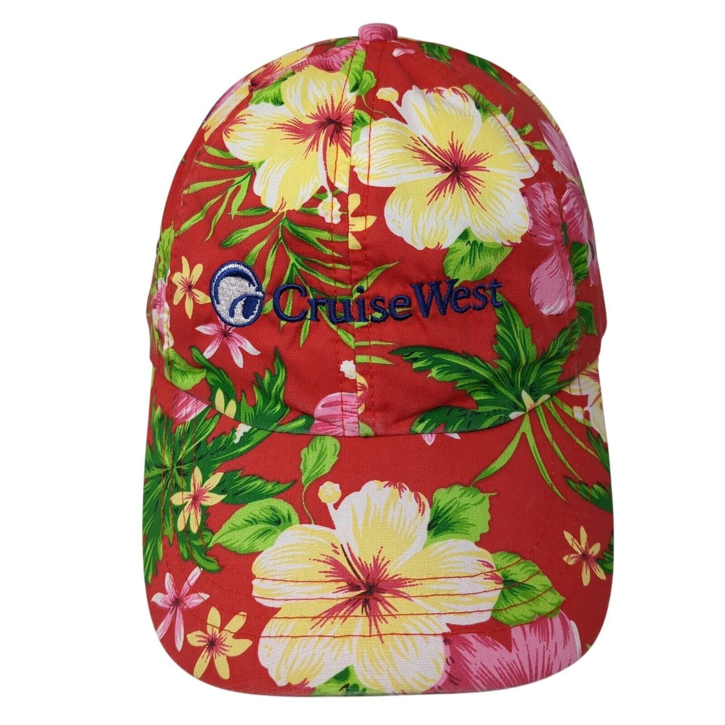 Cruise West Strapback Hat Multi One Size Adjustable Floral Hawaiian HG