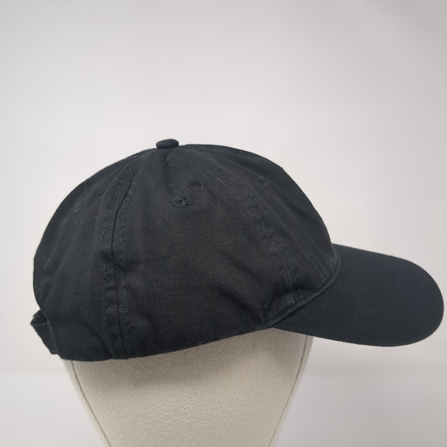 Image Solutions Baseball Cap Black One Size Adjustable Embroidered 6 Panel