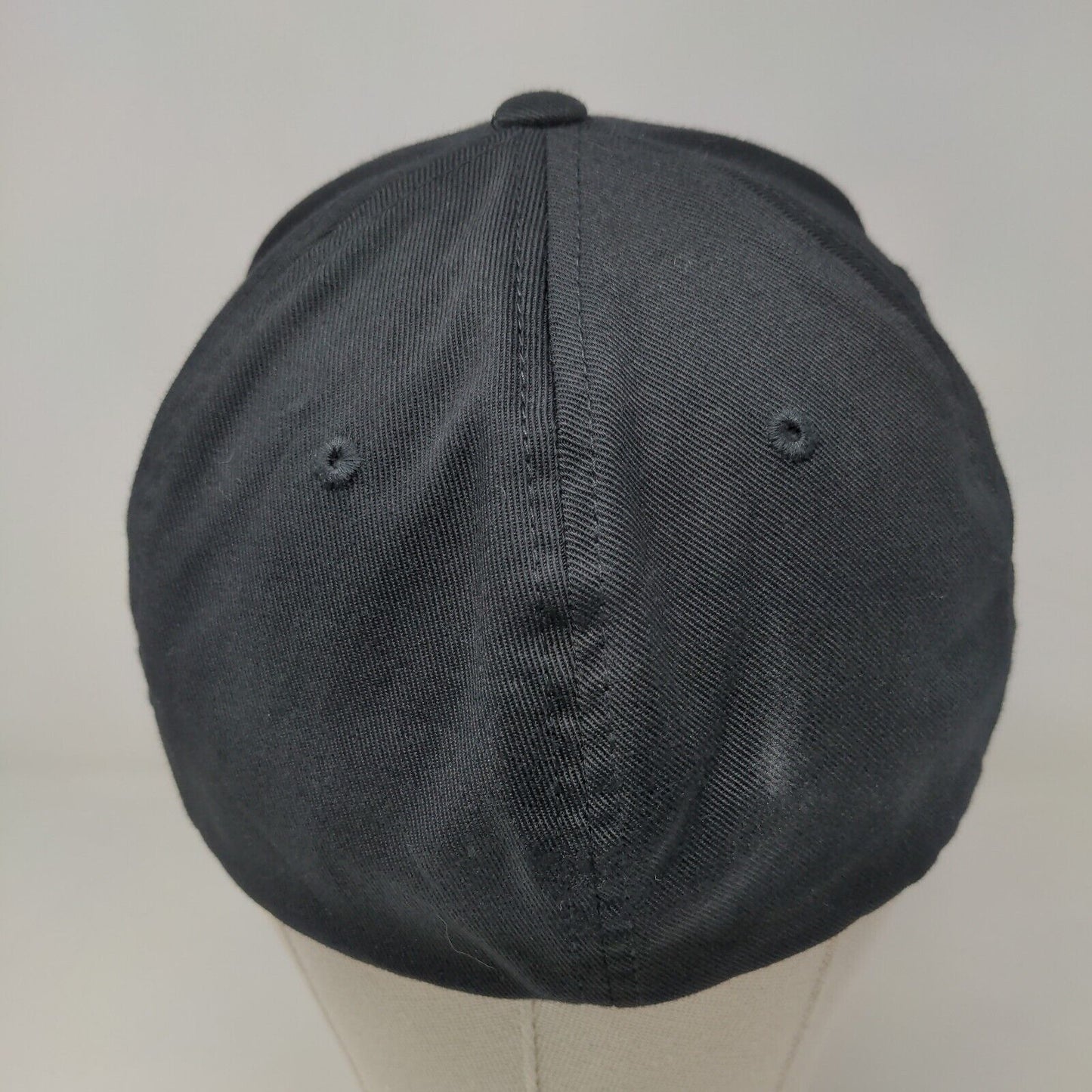 Yupoong Men's Fitted Hat Black Size L-XL Flexfit Polycotton Blend ECS Workshop