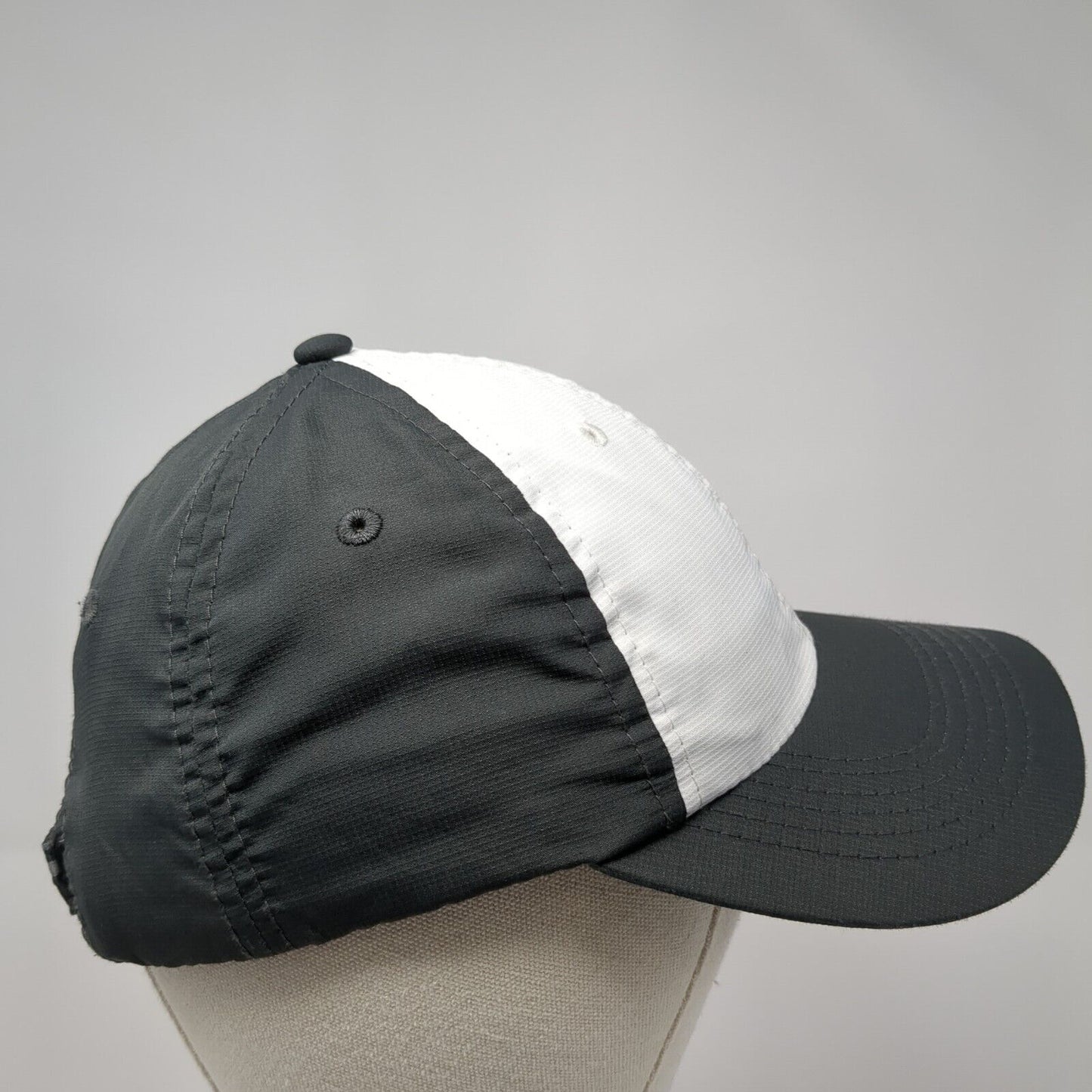 Imperial Strapback Hat Gray One Size Adjustable Colorblock Plaid Blank