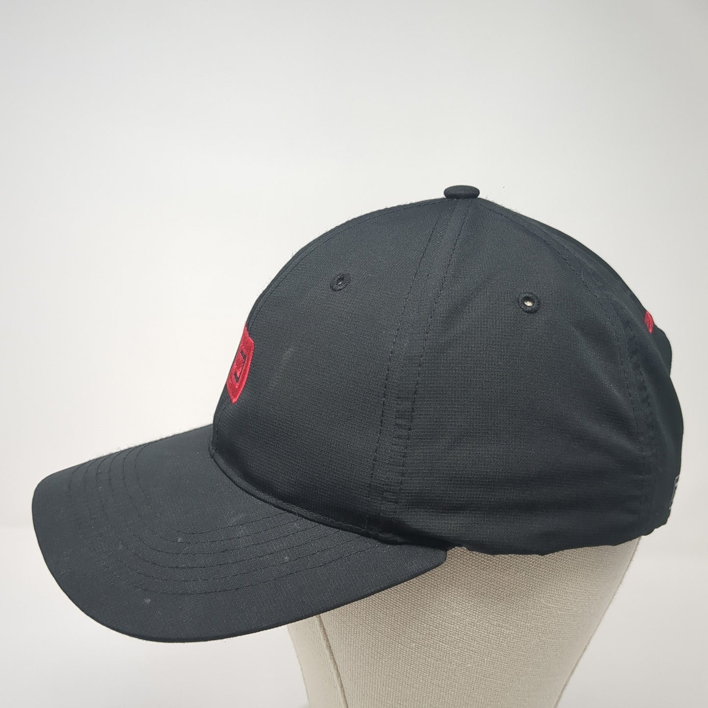 Backbase Logo Strapback Hat Black One Size Adjustable Embroidered